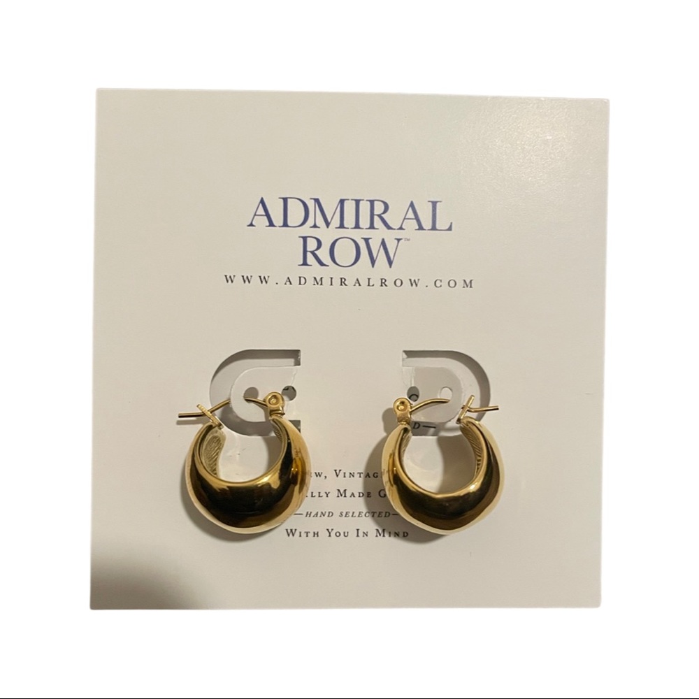 Gold Medium Mini Hoops